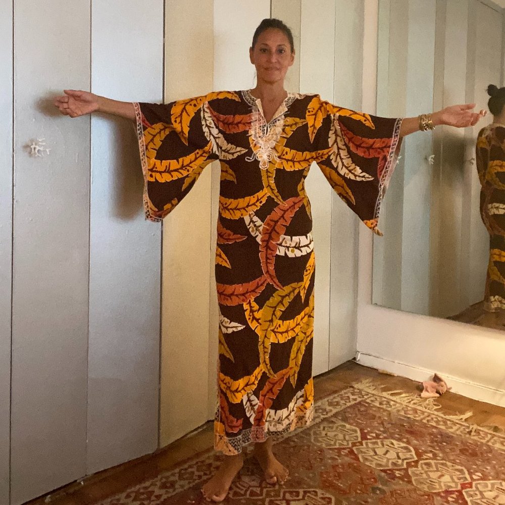 Vintage African Printed Kaftan